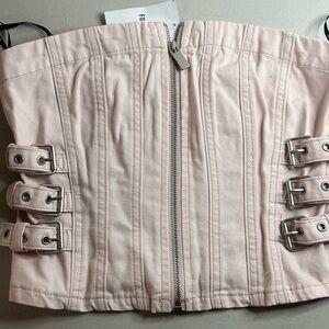 Forever 21 Light Pink Corset Skirt